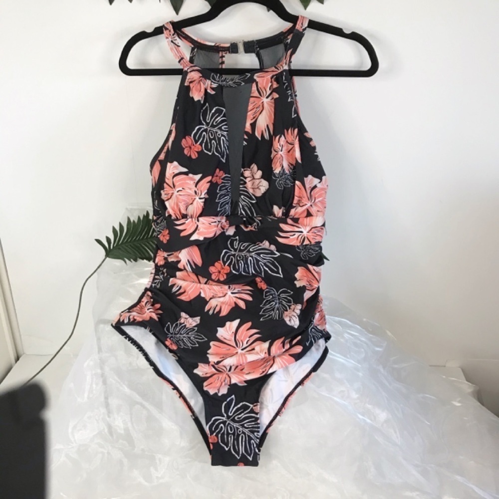 Tempt Me Women’s Large One Piece Floral Swimsuit!